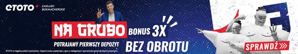 eToto bonus 200% do 200 zł bez obrotu