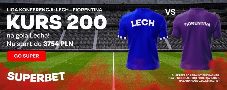 kurs 200 Lech Pozna strzeli gola w meczu z Fiorentiną